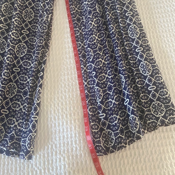 Blue Wide Leg Anthropologie Jumpsuit - Sz 6 - Picture 7 of 7